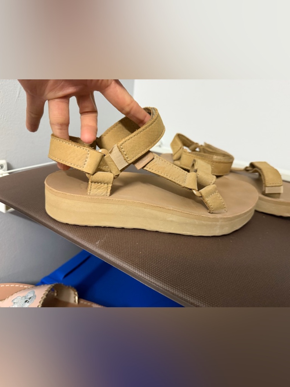 Like New platform Tevas Size 8